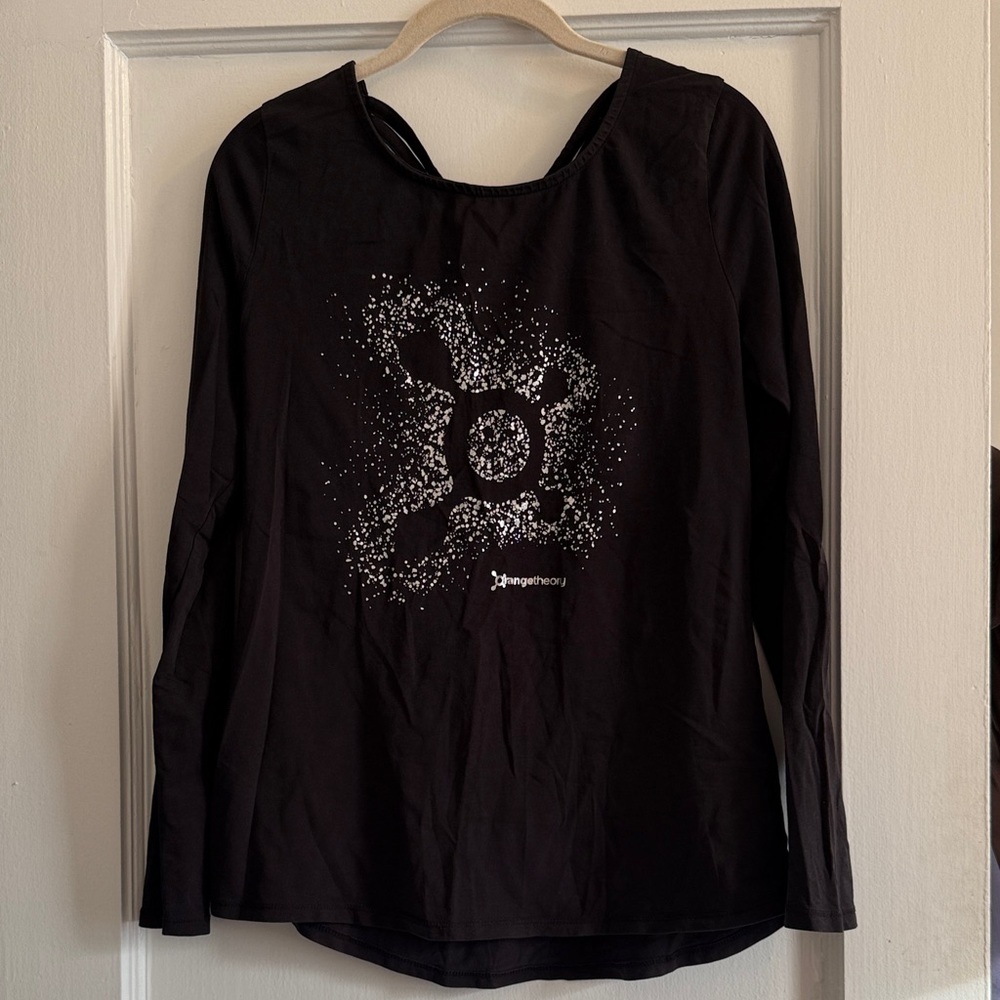 Orangetheory Black Long Sleeve Workout Top Size: M